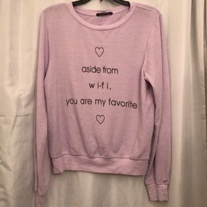 Wildfox Fleece Sweatshirt Size Xsmall